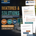 Mixtures & Solutions Scaffolded Phenomena-Based Lesson: Creamy Immiscible Oil and Vinegar Permanent Emulsification by Egg Yolk Lecithin Student Response Sheet cover