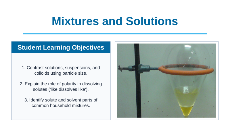 Mixtures & Solutions Slide Show Presentation sample page
