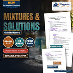 Mixtures & Solutions Spanish Guided Notes cover