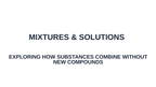 Mixtures & Solutions Substitute Slideshow & Teacher Guide sample page