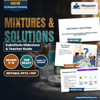 Mixtures & Solutions Substitute Slideshow & Teacher Guide cover