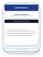 Physical & Chemical Changes Differentiation Stations sample page