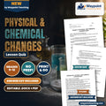 Physical & Chemical Changes Lesson Quiz cover