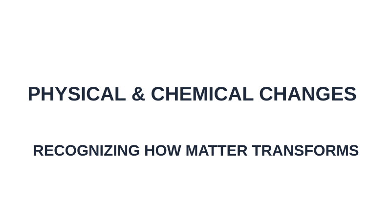 Physical & Chemical Changes Substitute Slideshow & Teacher Guide sample page