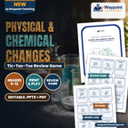 Physical & Chemical Changes Tic-Tac-Toe Review Game cover