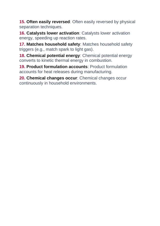 Physical & Chemical Changes Vocabulary Words & Definitions sample page