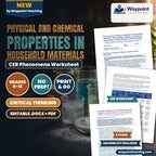 Physical and Chemical Properties in Household Materials: Flammability, Volatility, and Solvent Evaporation in Paint Strippers CER Phenomena Worksheet cover