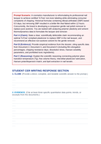 Polymer Film Formation and Solvent Dissolution in Nail Lacquers: Nitrocellulose and Acetone Solvation CER Phenomena Worksheet sample page