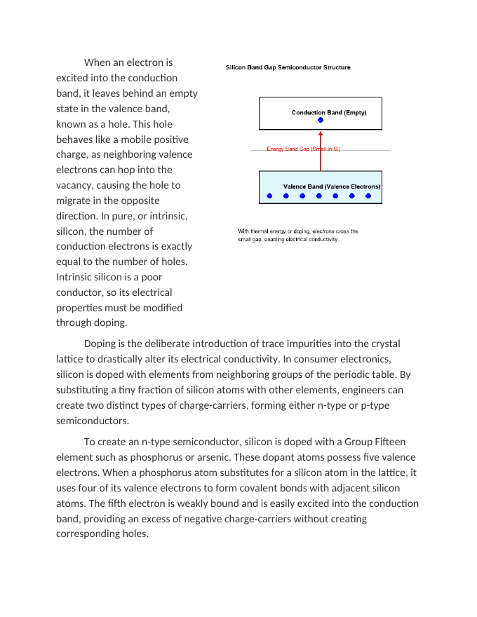 Silicon and Semiconductors in Consumer Electronics Reading Worksheet sample page