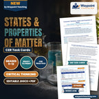 States & Properties of Matter CER Task Cards cover