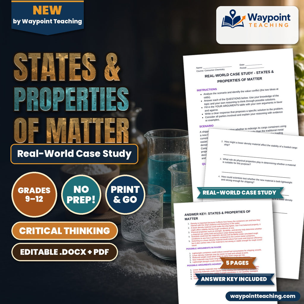 States & Properties of Matter Real-World Case Study cover