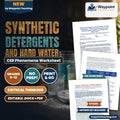 Synthetic Detergents and Hard Water: Anionic Surfactants, Calcium Scum Prevention, and Chelating Agents (EDTA and Citrate) CER Phenomena Worksheet cover