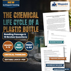 The Chemical Life Cycle of a Plastic Bottle Reading Worksheet cover