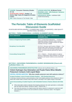 The Periodic Table of Elements Scaffolded Phenomena-Based Lesson: Violent Hydrogen Gas Detonation and Purple Flame When Metallic Potassium Contacts Cold Liquid Water Teacher Discussion Guide sample page