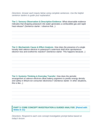 The Periodic Table of Elements Scaffolded Phenomena-Based Lesson: Violent Hydrogen Gas Detonation and Purple Flame When Metallic Potassium Contacts Cold Liquid Water Student Response Sheet sample page