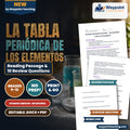 The Periodic Table of Elements Spanish Reading Passage & Comprehension Questions cover