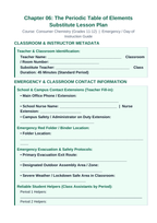 The Periodic Table of Elements Substitute Lesson Plan sample page
