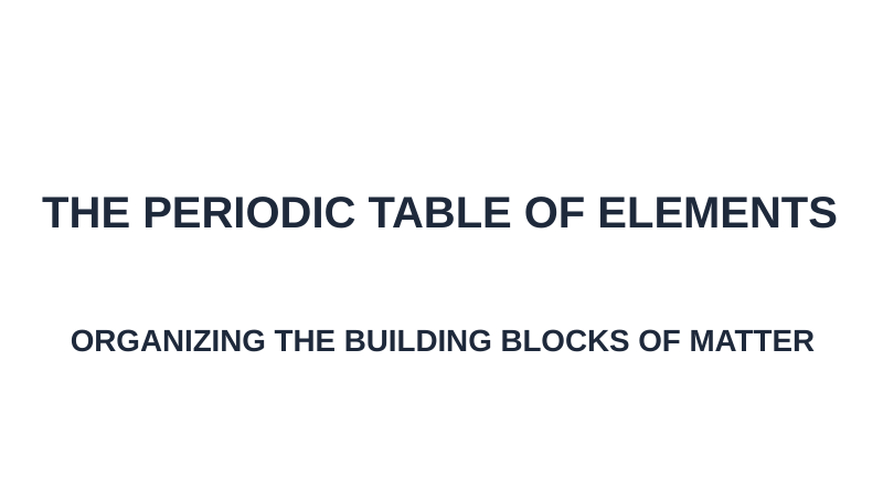 The Periodic Table of Elements Substitute Slideshow & Teacher Guide sample page