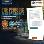 The Periodic Table of Elements Vocabulary Words & Definitions cover