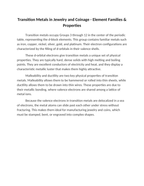 Transition Metals in Jewelry and Coinage Reading Worksheet sample page