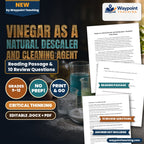 Vinegar as a Natural Descaler and Cleaning Agent Reading Worksheet cover