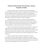 Viscosity Testing of Motor Oils and Syrups Reading Worksheet sample page