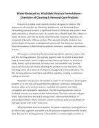 Water-Resistant vs. Washable Mascara Formulations Reading Worksheet sample page