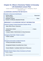 What is Chemistry? Matter in Everyday Life Substitute Lesson Plan sample page