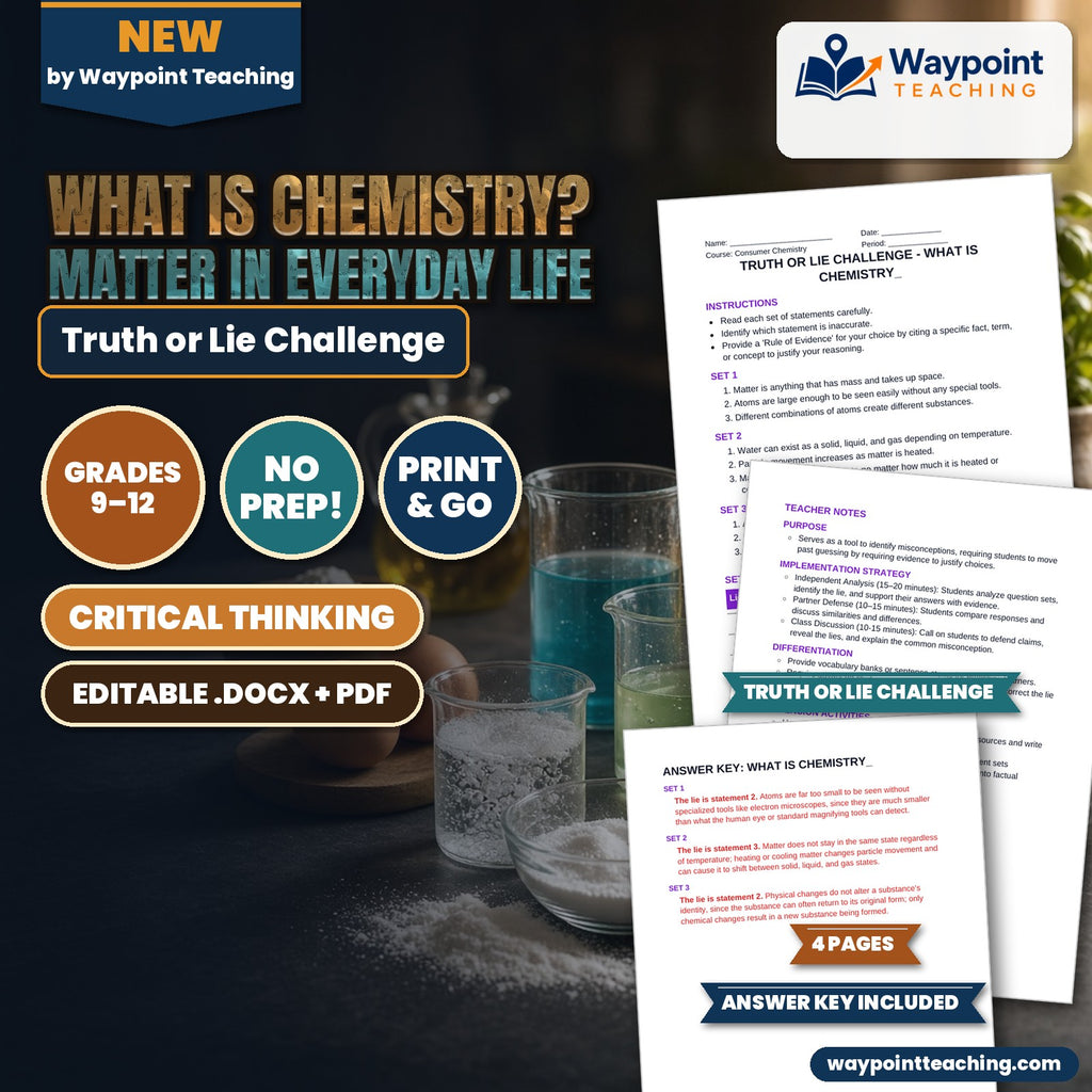 What is Chemistry? Matter in Everyday Life Truth or Lie Challenge cover