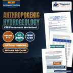 Anthropogenic Hydrogeology: Aquifer Over-Drafting, Irreversible Pore Compaction Subsidence, and the Ghyben-Herzberg Saltwater Principle CER Phenomena Worksheet cover