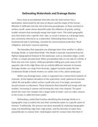 Delineating Watersheds and Drainage Basins Reading Worksheet sample page