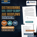 Distinguishing Soil Creep Slump and Mudflows Reading Worksheet cover