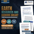 Earth Resources and Economic Geology: Porphyry Copper-Gold Hydrothermal Systems, Rare Earth Element Ore Genesis, and Critical Mineral Depletion CER Phenomena Worksheet cover