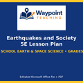Earthquakes and Society 5E Lesson Plan cover