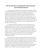 Half-Life Calculations and Radiometric Dating Techniques Reading Worksheet sample page