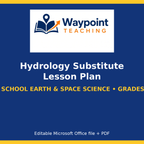 Hydrology Substitute Lesson Plan cover