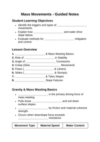 Mass Movements Guided Notes sample page