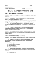 Mass Movements Lesson Quiz sample page