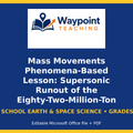 Mass Movements Phenomena-Based Lesson: Supersonic Runout of the Eighty-Two-Million-Ton Frank Slide Limestone Rock Avalanche Teacher Discussion Guide cover