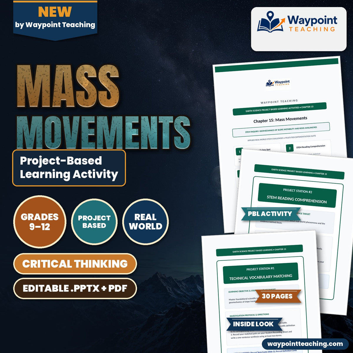Mass Movements Project-Based Learning Activity cover