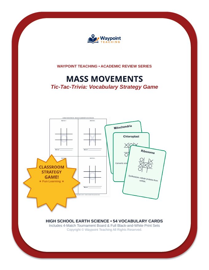Mass Movements Tic-Tac-Toe Review Game sample page