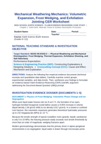 Mechanical Weathering Mechanics: Volumetric Expansion, Frost Wedging, and Exfoliation Jointing CER Phenomena Worksheet sample page