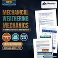 Mechanical Weathering Mechanics: Volumetric Expansion, Frost Wedging, and Exfoliation Jointing CER Phenomena Worksheet cover