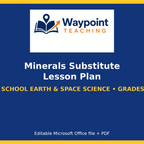 Minerals Substitute Lesson Plan cover