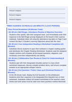 Minerals Substitute Lesson Plan sample page