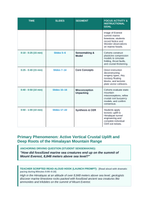 Mountain Building Phenomena-Based Lesson: Active Vertical Crustal Uplift and Deep Roots of the Himalayan Mountain Range Teacher Discussion Guide sample page