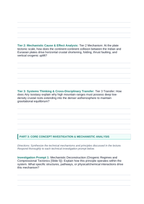 Mountain Building Phenomena-Based Lesson: Active Vertical Crustal Uplift and Deep Roots of the Himalayan Mountain Range Student Response Sheet sample page