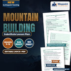 Mountain Building Substitute Lesson Plan cover
