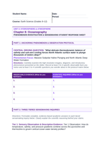 Oceanography Phenomena-Based Lesson: Massive Subpolar Haline Plunging and North Atlantic Deep Water Formation Student Response Sheet sample page