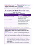 Oceanography Scaffolded Phenomena-Based Lesson: Massive Subpolar Haline Plunging and North Atlantic Deep Water Formation Teacher Discussion Guide sample page